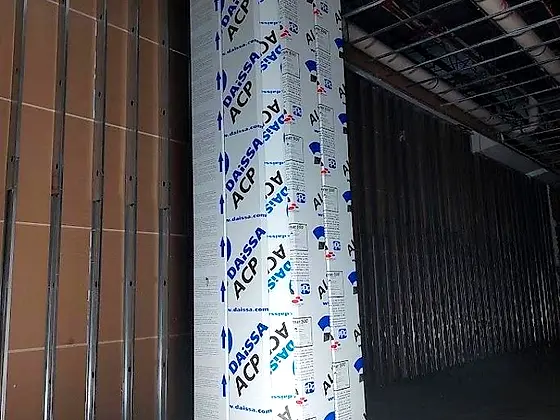 Fachada de alucobond en instalación — Aeropuerto Internacional de San José del Cabo, San José del Cabo, BCS
