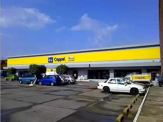 Fachada de alucobond terminada — Tienda Coppel, Minatitlán, Veracruz