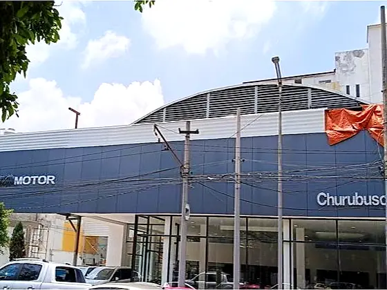 Fachada de alucobond terminada — GAC Motor Churubusco, Ciudad de México