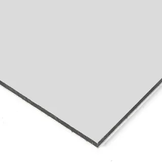 Placa de alucobond color blanco mate