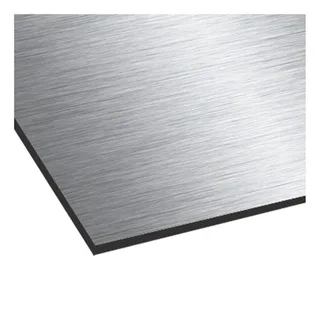 Placa de alucobond color plata cepillado (agotado)